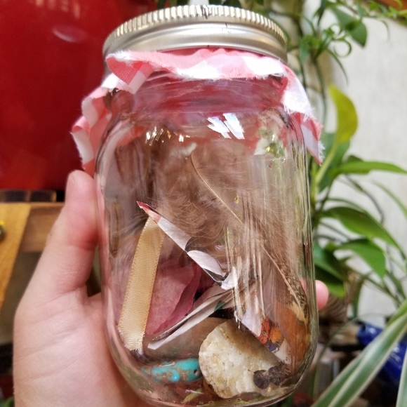 Magic Spellcasting Jar (1) - Witchy Magic Jar w Trinkets Handmade - Picture 1 of 6